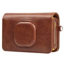 For Kodak Mini Shot2 C210 instax Full Body Camera PU Leather Case Bag with Strap(Brown)