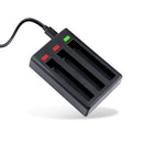 Tri-Slot Batteries Fast Charger for Insta360 One X2 (Black)