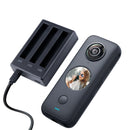 Tri-Slot Batteries Fast Charger for Insta360 One X2 (Black)