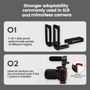 Fotopro QAL-88 2 in 1 Vertical Shoot 1 / 4 inch Quick Release L Plate Bracket Base Holder(Black)