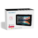 FEELWORLD F6 Plus V2 6 inch 3D LUT Touch Screen DSLR Camera Field Monitor, IPS FHD1920x1080 4K HDMI Input & Output, with Tilt Arm