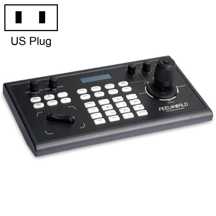 FEELWORLD KBC10 PTZ Camera Controller with Joystick and Keyboard Control ,Support PoE(US Plug)