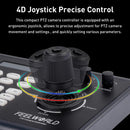 FEELWORLD KBC10 PTZ Camera Controller with Joystick and Keyboard Control ,Support PoE(EU Plug)