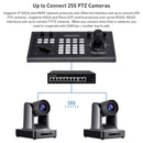 FEELWORLD KBC10 PTZ Camera Controller with Joystick and Keyboard Control ,Support PoE(EU Plug)