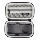 For Insta360 One X3 STARTRC Camera Carry Case with Carabiner & Strap(Black)