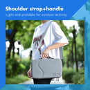 For Insta360 One X3 STARTRC Diamond Texture Camera and Accessories PU Storage Case Bag (Grey)
