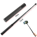 BEXIN P275A Aluminum Alloy Extension Pole Selfie Stick Extender, Length: 19cm-73cm