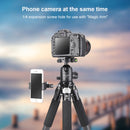 BEXIN RC294 Portable Collapsible Carbon Fiber Camera Tripod with K44 Panoramic BallHead