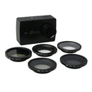 For Xiaomi Xiaoyi Yi II 4K Sport Action Camera Proffesional 34mm Lens Filter(CPL + UV + ND4+ ND2 + Star 6)