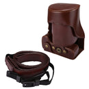 Full Body Camera PU Leather Case Bag with Strap for Sony A7 II / A7R II / A7S II(Coffee)