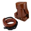 Full Body Camera PU Leather Case Bag with Strap for Sony A7 II / A7R II / A7S II(Brown)