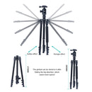 TRIOPO Oubao A-308S Adjustable Portable Aluminum Alloy Tripod with Ball Head for SLR Camera