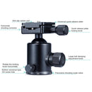 TRIOPO Oubao A-308S Adjustable Portable Aluminum Alloy Tripod with Ball Head for SLR Camera