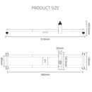 YELANGU YLG0119A 60cm Splicing Slide Rail Track + Trolley Rail Buckle for SLR Cameras / Video Cameras(Black)