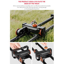 YELANGU YLG0119A 60cm Splicing Slide Rail Track + Trolley Rail Buckle for SLR Cameras / Video Cameras(Black)