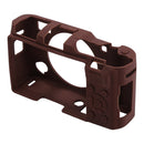 Soft Silicone Protective Case for FUJIFILM X-A5(Coffee)