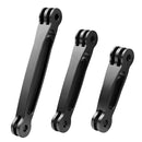 3 in 1 Joint Aluminum Extension Arm Grip Extenter for GoPro HERO9 Black / HERO8 Black /7 /6 /5, Insta360 One R, DJI Osmo Action, Xiaoyi Sport Cameras