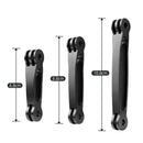 Joint Aluminum Extension Arm Grip Extenter for GoPro HERO9 Black / HERO8 Black /7 /6 /5, Insta360 One R, DJI Osmo Action, Xiaoyi Sport Cameras, Length: 10.8cm