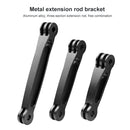Joint Aluminum Extension Arm Grip Extenter for GoPro HERO9 Black / HERO8 Black /7 /6 /5, Insta360 One R, DJI Osmo Action, Xiaoyi Sport Cameras, Length: 8.8cm