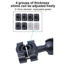 25mm Ballhead Car Front Seat Handlebar Fixed Mount Holder with Tripod Adapter & Screw for GoPro HERO10 Black / HERO9 Black / HERO8 Black /HERO7 /6 /5, DJI Osmo Action, Insta360 One R and Other Action Cameras