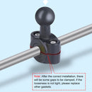 21mm Ballhead Car Front Seat Handlebar Fixed Mount Holder with Tripod Adapter & Screw & Phone Clamp & Anti-lost Silicone Case for GoPro HERO10 Black / HERO9 Black / HERO8 Black /HERO7 /6 /5, DJI Osmo Action, Insta360 One R and Other Action Cameras