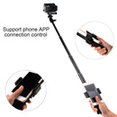 30-93cm Grip Foldable Tripod Holder Multi-functional Selfie Stick Monopod for GoPro HERO9 Black / HERO8 Black / HERO7 /6 /5 /5 Session /4 Session /4 /3+ /3 /2 /1, Insta360 ONE R, DJI Osmo Action and Other Action Cameras, Phones