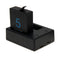 For GoPro HERO5 USB Dual Batteries Charger with USB Cable & LED Indicator Light