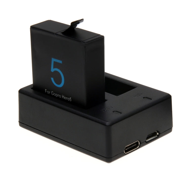 For GoPro HERO5 USB Dual Batteries Charger with USB Cable & LED Indicator Light