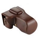 Full Body Camera PU Leather Case Bag for Canon EOS 760D / 750D (18-135mm Lens) (Coffee)