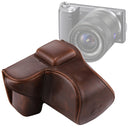 Full Body Camera PU Leather Case Bag with Strap for Sony NEX 5N / 5R / 5T (16-50mm / 18-55mm Lens)(Coffee)