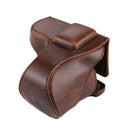 Full Body Camera PU Leather Case Bag with Strap for Sony NEX 5N / 5R / 5T (16-50mm / 18-55mm Lens)(Coffee)