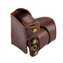 Full Body Camera PU Leather Case Bag with Strap for Sony NEX 5N / 5R / 5T (16-50mm / 18-55mm Lens)(Coffee)