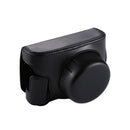 Full Body Camera PU Leather Camera Case Bag with Strap for Panasonic Lumix GF7 / GF8 / GF9 (12-32mm / 14-42mm Lens)(Black)
