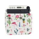 Flamingo Cactus Pattern PU Leather Protective Camera Case Bag For FUJIFILM Instax Mini70 Camera