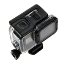 For GoPro NEW HERO /HERO6 /5 30m Waterproof Housing Protective Case + Hollow Back Cover with Buckle Basic Mount & Screw, No Need to Disassemble Lens(GP413)