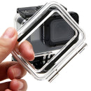 For GoPro NEW HERO /HERO6 /5 30m Waterproof Housing Protective Case + Hollow Back Cover with Buckle Basic Mount & Screw, No Need to Disassemble Lens(GP413)