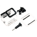 For GoPro HERO6 /5 Skeleton Housing Protective Case + Hollow Back Cover with Buckle Basic Mount & Screw, No Need to Disassemble Lens