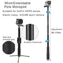 Handheld Aluminium Extendable Pole Monopod with Screw & Strap & Remote Control Buckle for GoPro HERO9 Black / HERO8 Black / HERO7 /6 /5 /5 Session /4 Session /4 /3+ /3 /2 /1, Insta360 ONE R, DJI Osmo ... Action Cameras, Adjustment Length: 36-110cm(Blue)
