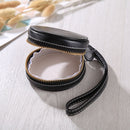 Full Body Camera Zipper PU Leather Case Bag with Hand Strap for Casio TR-M10 / TRM MINI (Black)