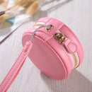 Full Body Camera Zipper PU Leather Case Bag with Hand Strap for Casio TR-M10 / TRM MINI (Pink)