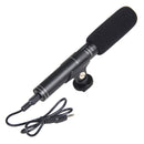 YELANGU YLG1401A Double Back Pole Professional Condenser Shotgun Microphone for DSLR & DV Camcorder(Black)