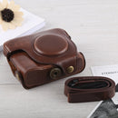 Full Body Camera PU Leather Case Bag with Strap for Canon G16 (Coffee)