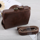 Full Body Camera PU Leather Case Bag with Strap for Fujifilm X100F (Coffee)