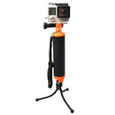 Floating Handle Grip with Tripod Holder & Adjustable Anti-lost Strap for GoPro HERO10 Black / HERO9 Black / HERO8 Black / HERO7 /6 /5 /5 Session /4 Session /4 /3+ /3 /2 /1, Insta360 ONE R, DJI Osmo Action and Other Action Cameras