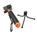 Floating Handle Grip with Tripod Holder & Adjustable Anti-lost Strap for GoPro HERO10 Black / HERO9 Black / HERO8 Black / HERO7 /6 /5 /5 Session /4 Session /4 /3+ /3 /2 /1, Insta360 ONE R, DJI Osmo Action and Other Action Cameras