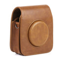 Vintage PU Leather Camera Case Protective bag for FUJIFILM Instax SQUARE SQ10 Camera, with Adjustable Shoulder Strap(Brown)