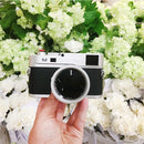 For Leica M Non-Working Fake Dummy DSLR Camera Model Photo Studio Props, Short Lens(Silver)