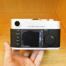 For Leica M Non-Working Fake Dummy DSLR Camera Model Photo Studio Props, Hood Lens(Silver)