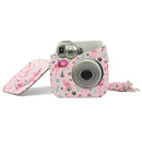Pink Flamingo Pattern PU Leather Protective Camera Case Bag For FUJIFILM Instax Mini 7S / 7C Camera