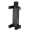 ADAI Portable Foldable Metal Clip Mobile Phone Holder Clamp Bracket(Black)